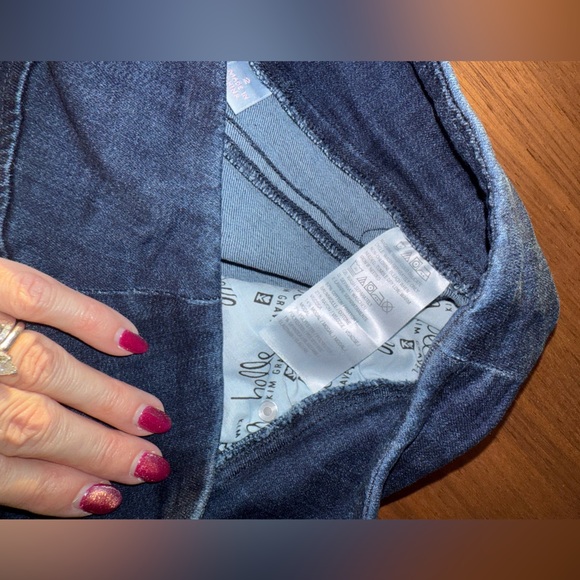 Belle by Kim Gravel Dark Blue Skinny Jeans - Picture 15 of 16